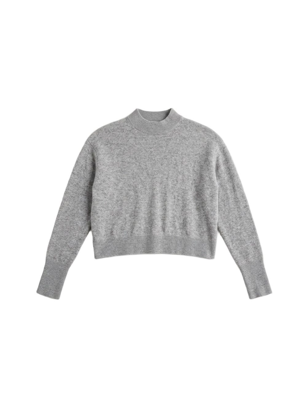 Everlane Cashmere Mockneck Sweater Heather Gray XS